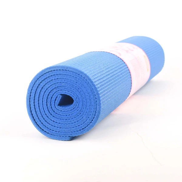 yoga exercise mat pvc material 06mm thickness blue