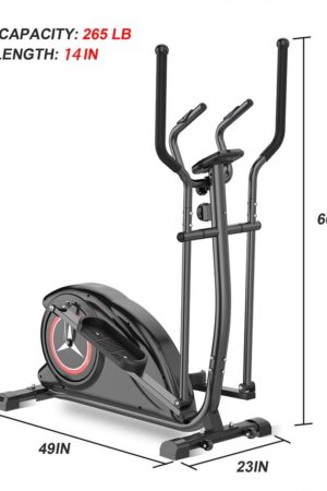 Elliptical Upright Exercise Bike with Adjustable 8-Level