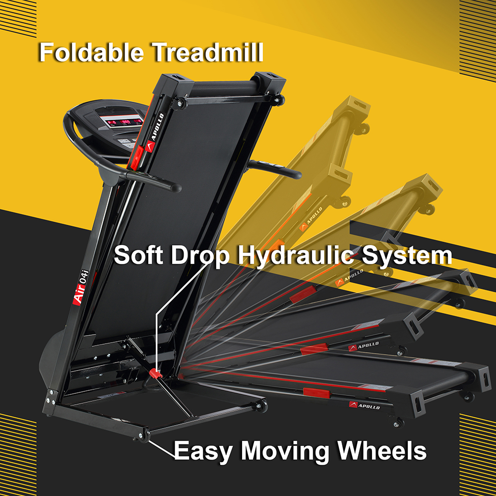 Foldable Treadmill Soft Drop Hydraulic System