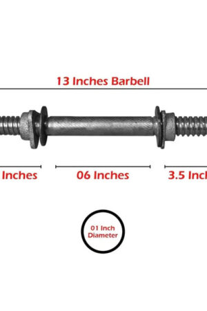 Weight Lifting Barbell Standard 1 Inch Dia 13 Inches