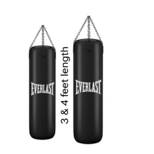 everlast boxing punching bag (unfilled) with hanging chain in premium quality ( 2 to 6 feet )