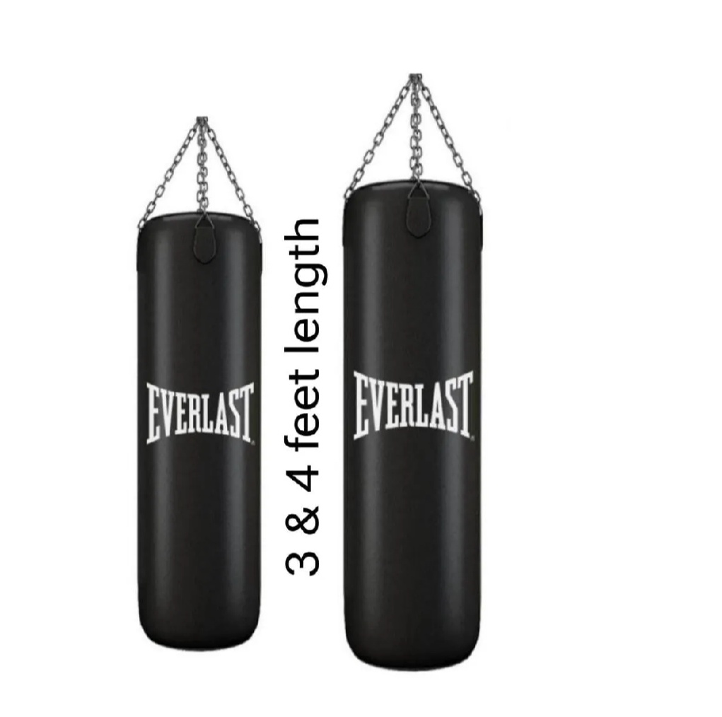 everlast boxing punching bag (unfilled) with hanging chain in premium quality ( 2 to 6 feet ) everlast boxing punching bag (unfilled) with hanging chain in premium quality ( 2 to 6 feet )