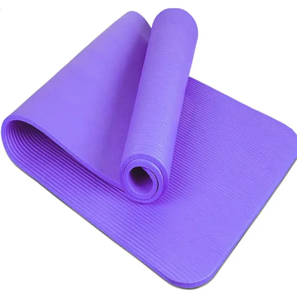Exercise Yoga Mat NBR Short 10mm – Purple - Image 2