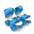 adjustable quad speed roller skates double row wheel shoes (multicolurs)