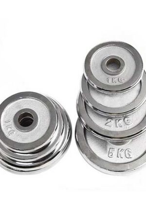 Chrome Metal Weighted Gym Plates