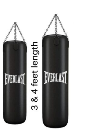 everlast boxing punching bag (unfilled) with hanging chain in premium quality ( 2 to 6 feet )