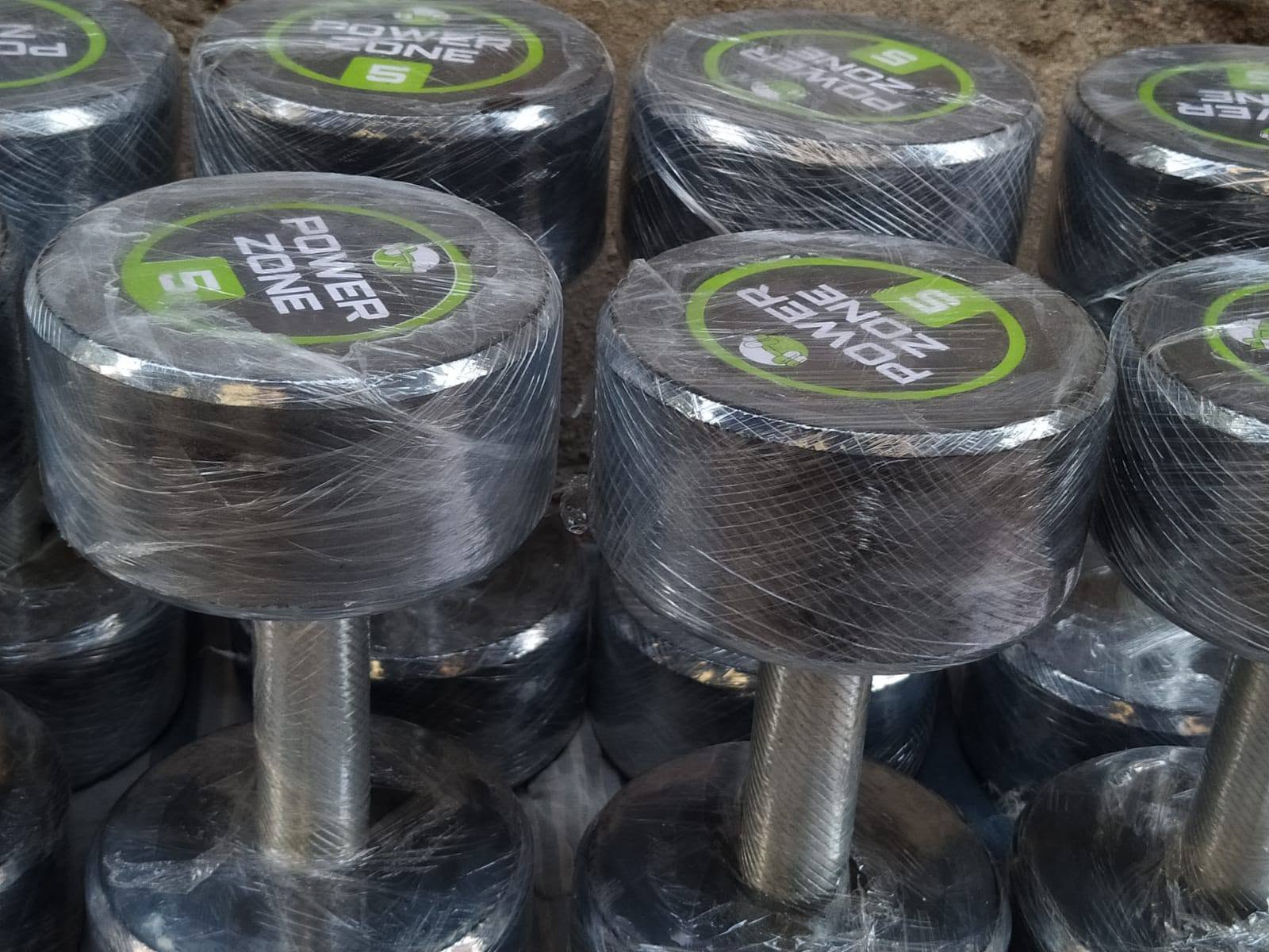 Power Zone Rubber Coated Dumbbells 1KG to 12KG - Image 2